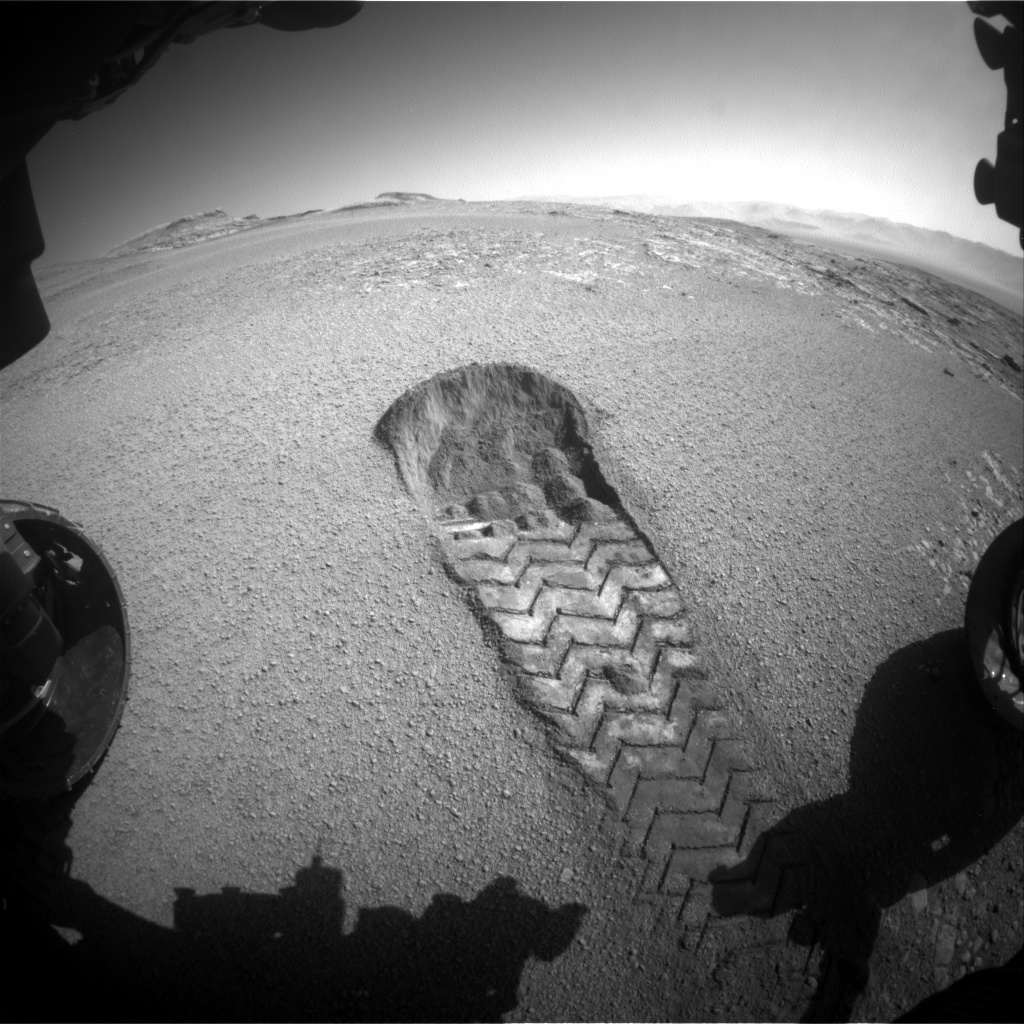 Rover wheel scuff at "Culbin Sands."
