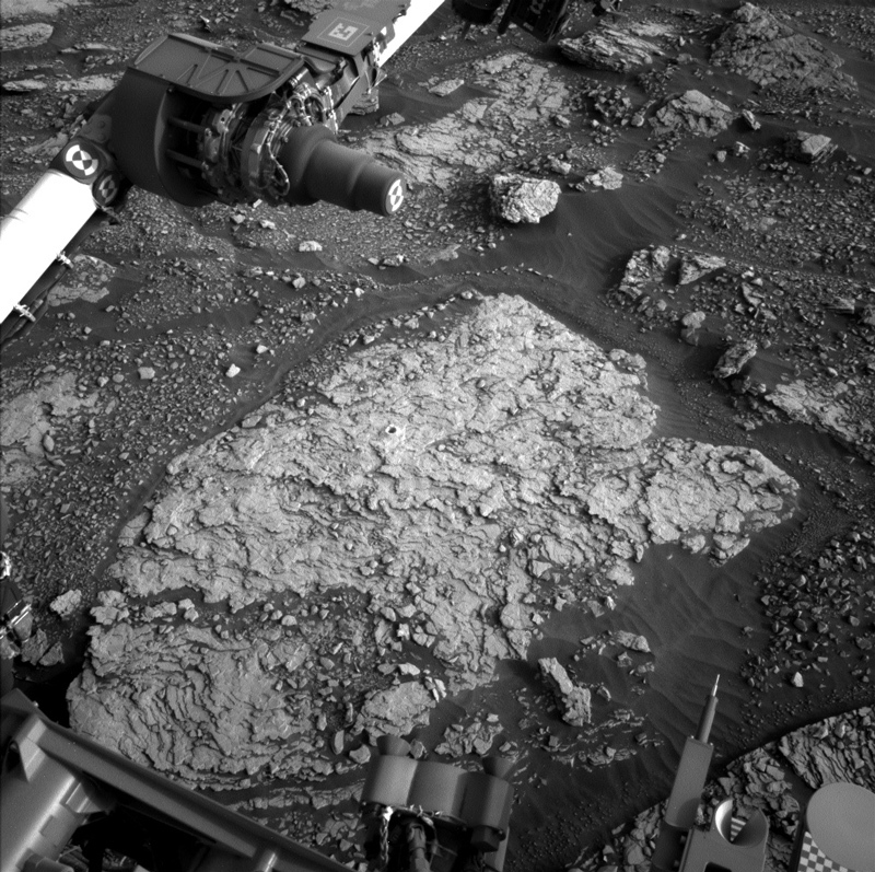 The “Mary Anning” drill area on Mars