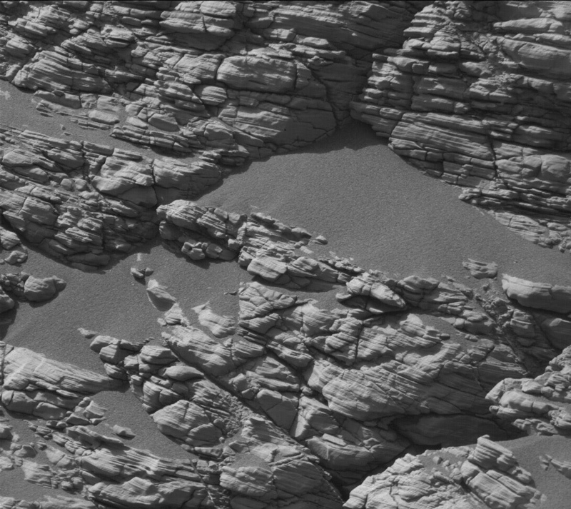 A rock formation called Hedgehope Hill on Mars