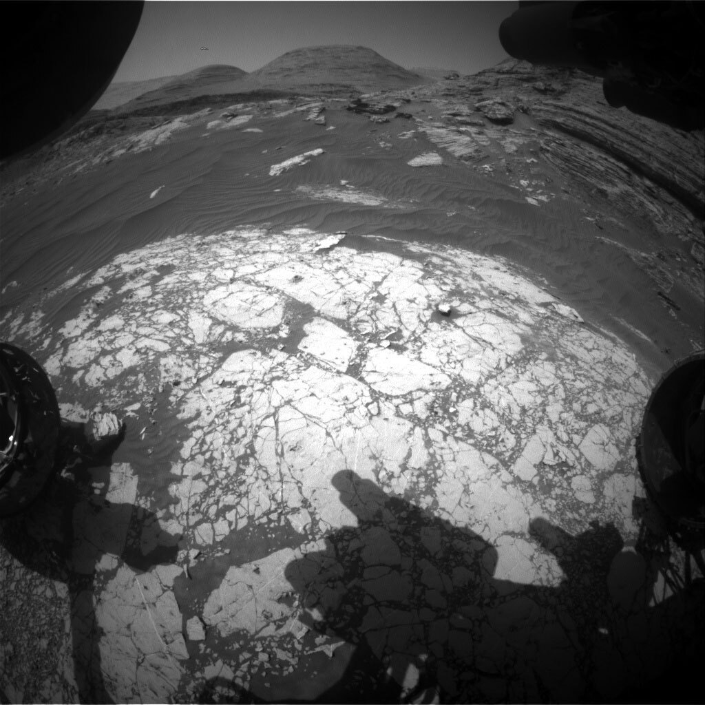 The 'Nontron' drill hole is visible in front of the rover. 