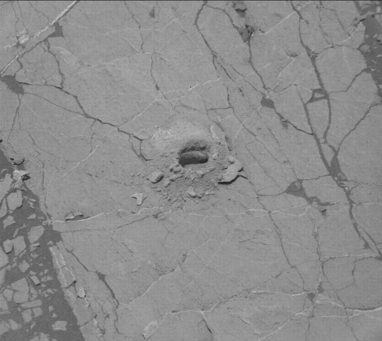 the "Nontron" drill hole on Mars