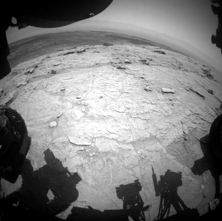 A view of Mars taken by Curiosity