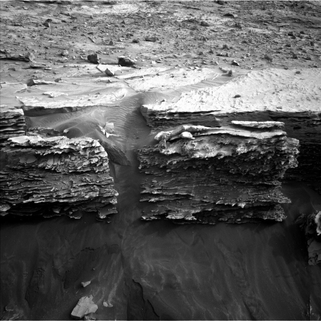 This image was taken by Left Navigation Camera onboard NASA's Mars rover Curiosity on Sol 3353. 