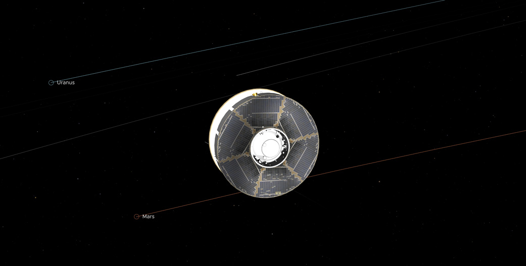 Illustration of the Mars 2020 spacecraft