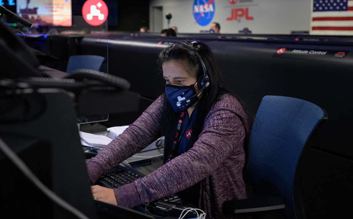 Swati Mohan, Perseverance's guidance, navigation, and controls operations lead