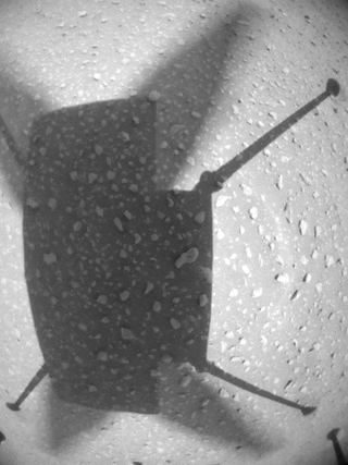 This sequence of images from takeoff to landing was taken by the downward-looking navigation camera of NASA’s Ingenuity Mars Helicopter during its ninth flight on Mars on July 5, 2021.